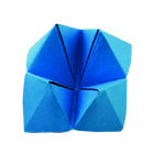 origami bleue